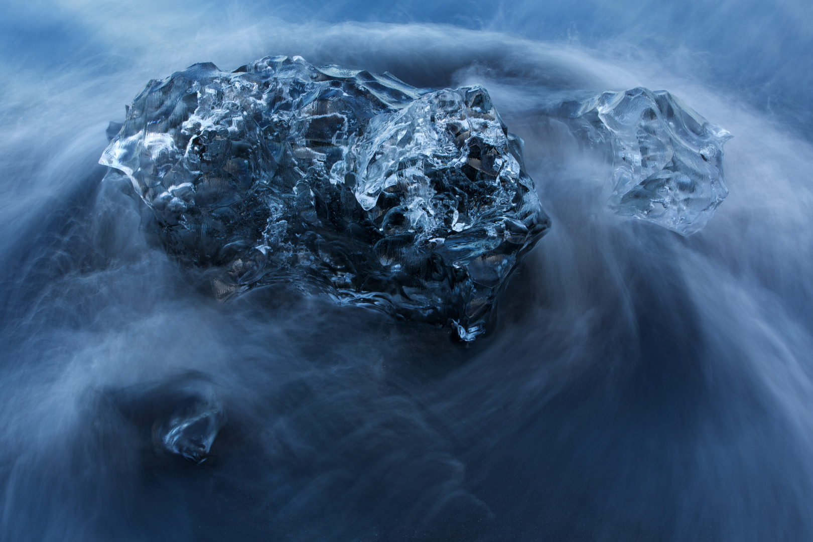 Gletscher Eisskulptur, Gletscherlagune Jökulsárlón