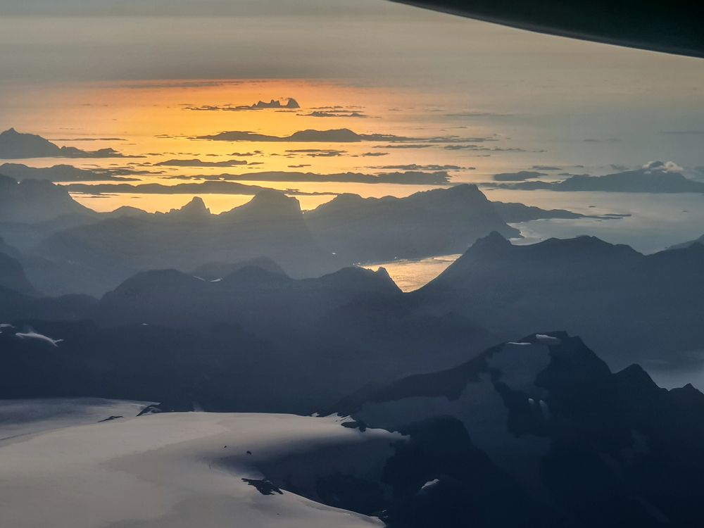 Gletscher, Fjord und Meer