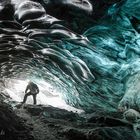 Gletscher-Höhle auf Island im März