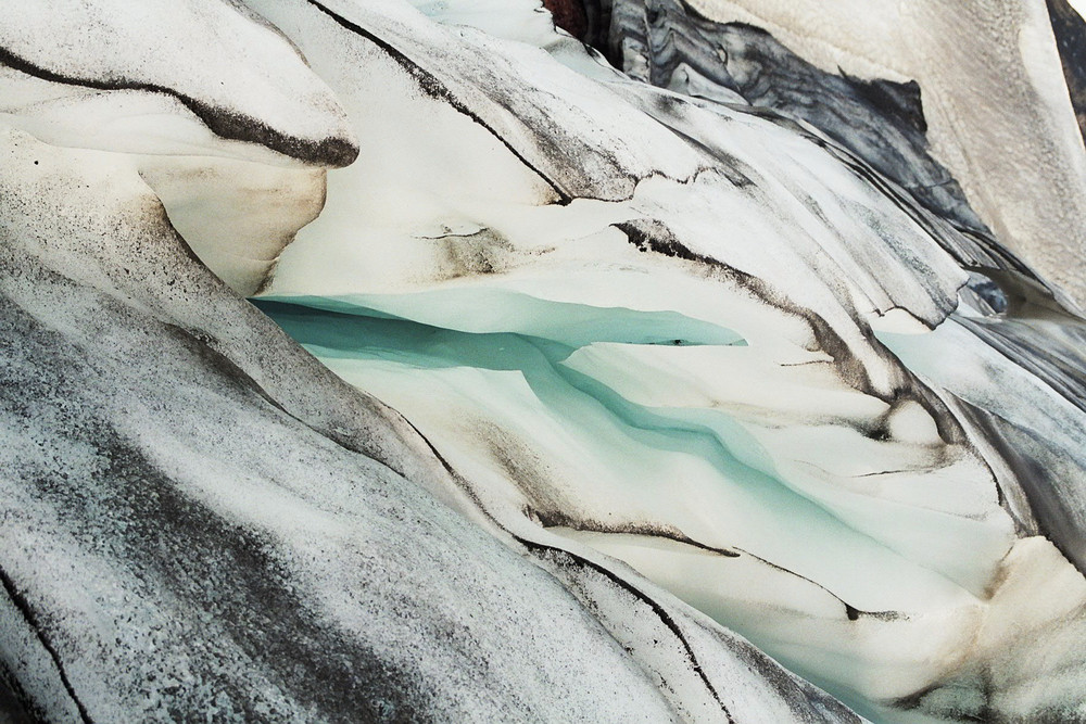 Gletscher im Hochland Islands