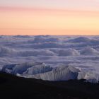 Gletscher im Morgenrot