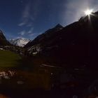 Gletscher im Pitztal bei Nacht