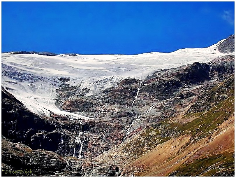 Gletscher in den Bernina-Alpen