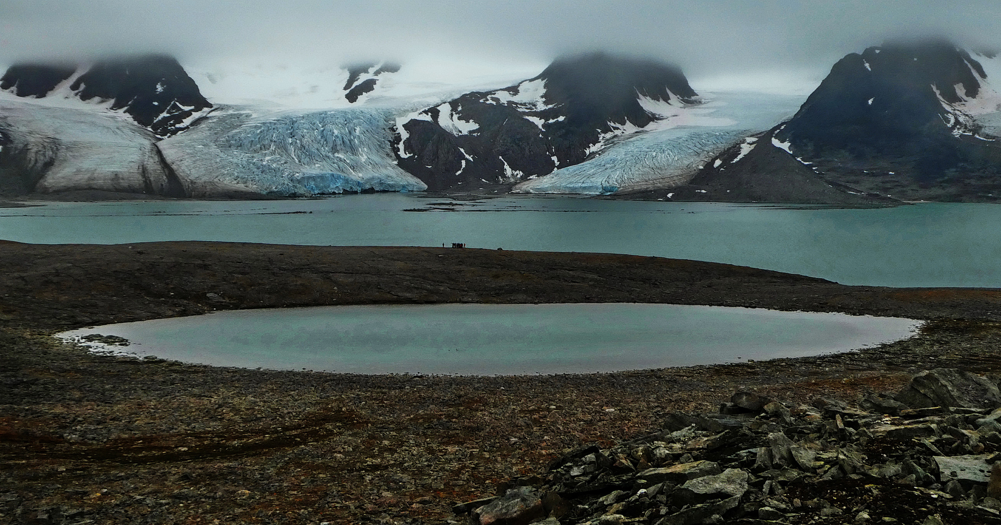 Gletscher in der Arktis Spitzbergen