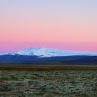 Gletscher in Pink