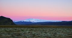 Gletscher in Pink