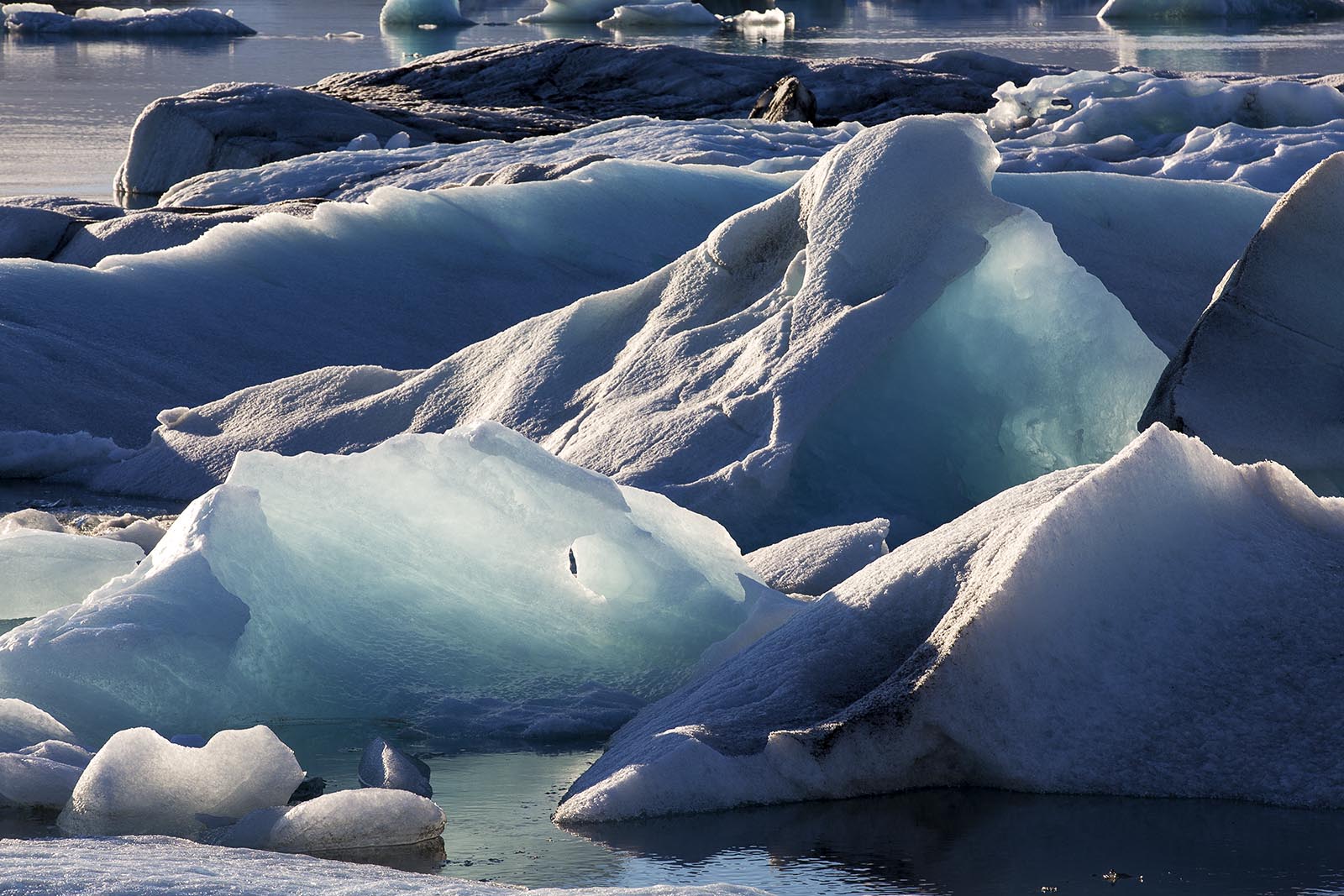 Gletscher Jökulsarlon im Abendlicht...