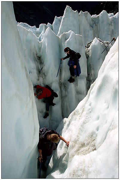 Gletscher-Kraxeln in Neuseeland