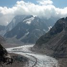 Gletscher Montenvers am Mont Blanc