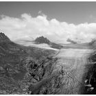 gletscher ohne skigebiet s/w