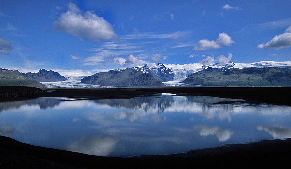 Gletscher Skaftárjökull and Skeiðarárjökull (Island)