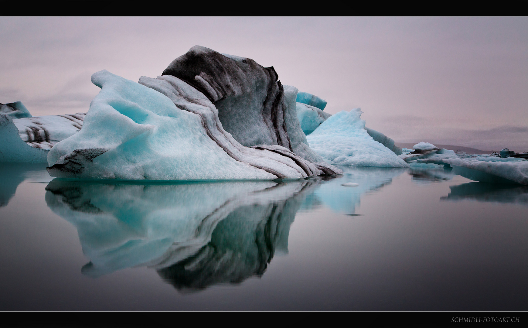 Gletscher Spiegelung