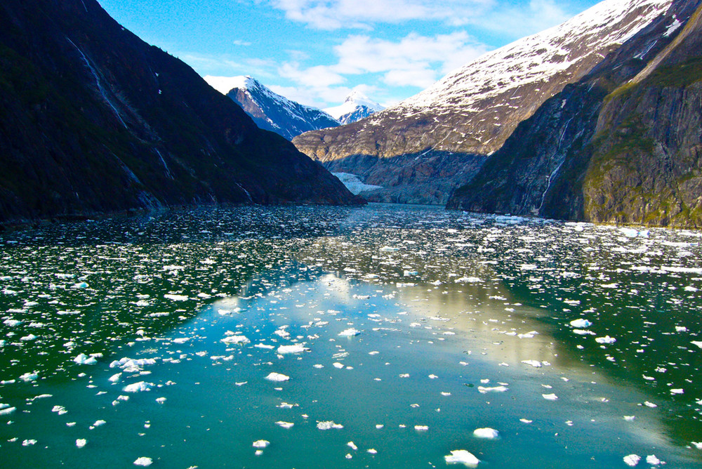 Gletscher und Meer