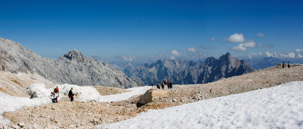 Gletscher unterhalb der Zugspitze