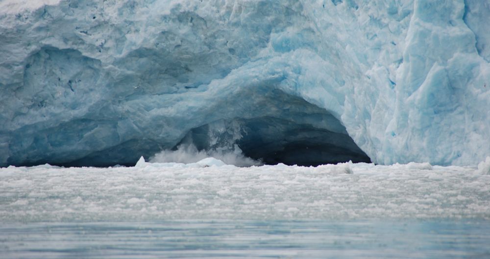 Gletscher vor dem Einsturz - Spitzbergen - Norwegen - Juli 2007