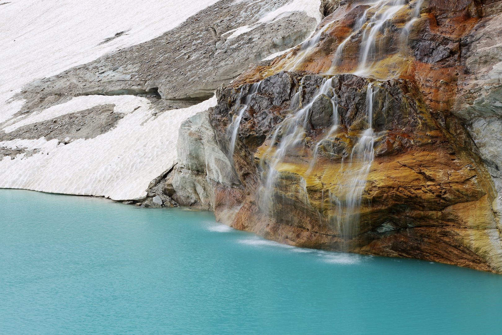 Gletscher-Wasserfall