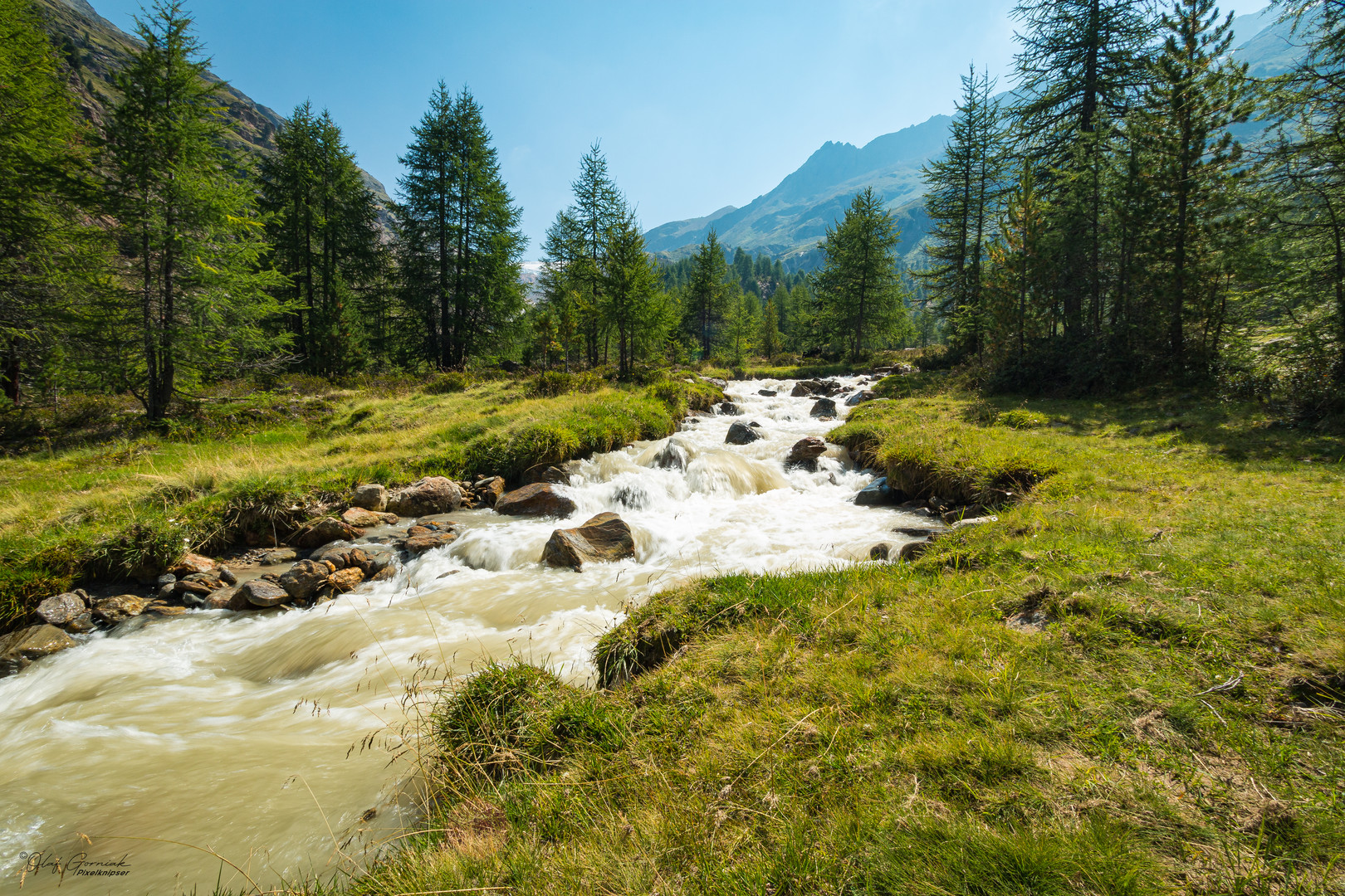 Gletscherablauf im Langtauferer Tal