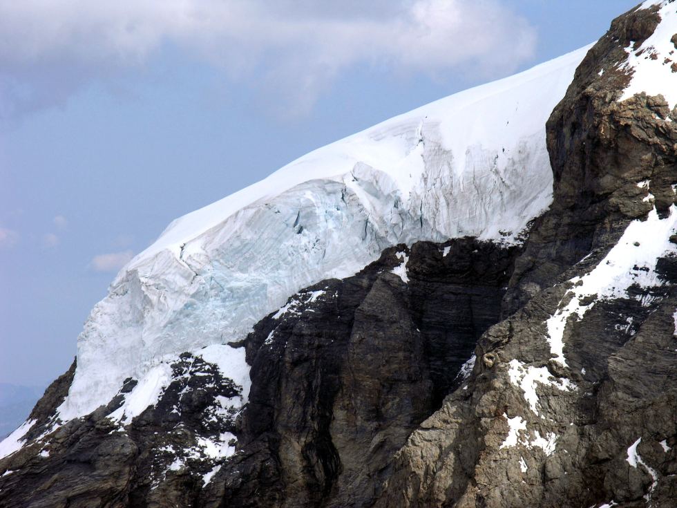 Gletscherabriss an der Eigernordwand