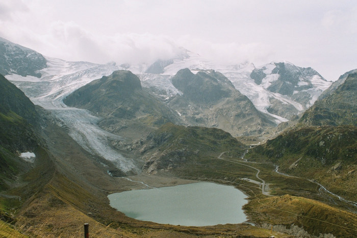 Gletscheransicht in der Schweiz