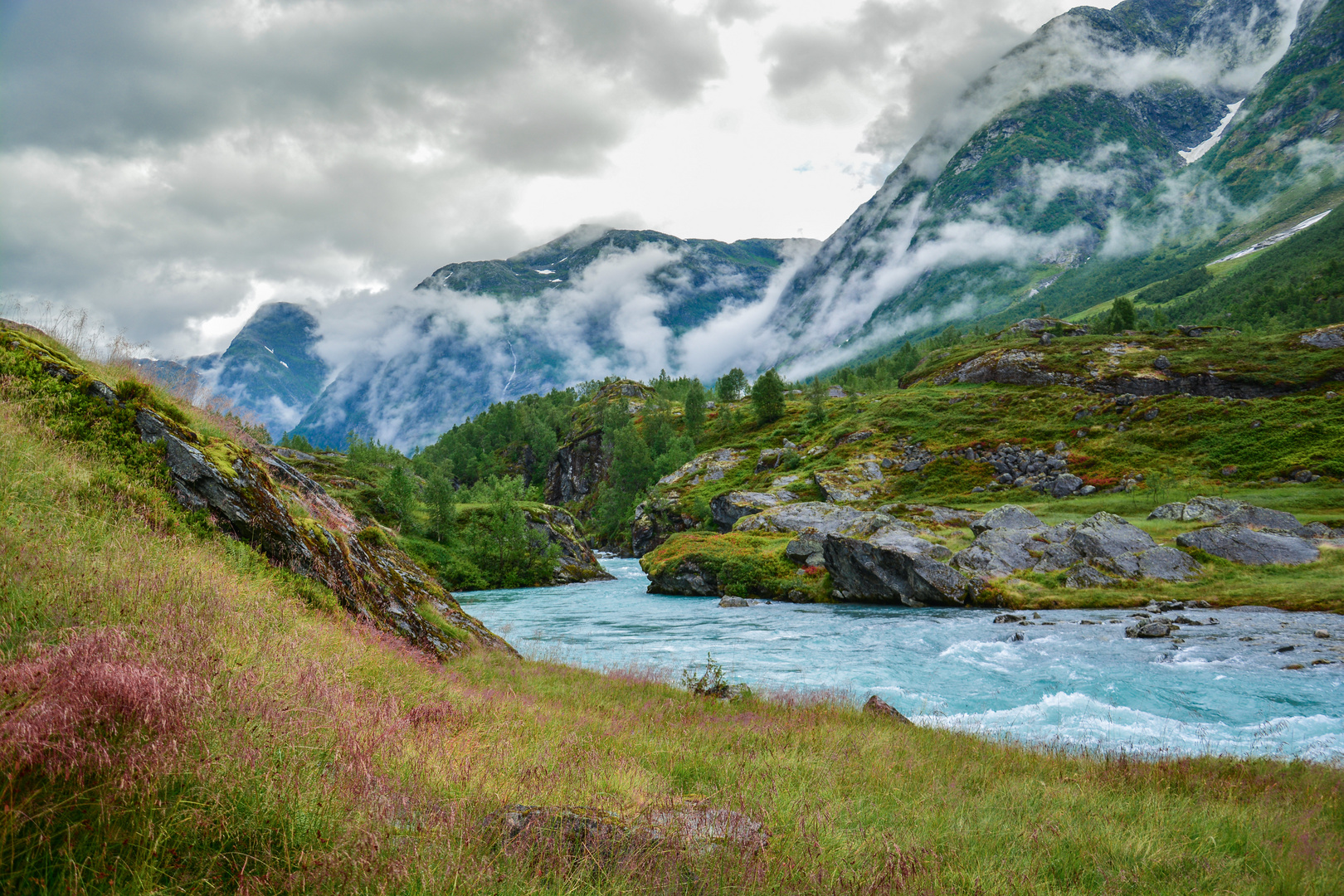 Gletscherausläufer des Jotunheimen-Gebirge