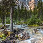 Gletscherbach am Moraine Lake in Canada