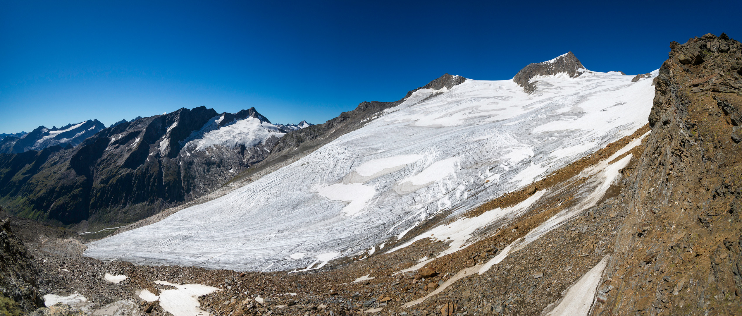 Gletscherblick auf Rainerkees und Großvenediger