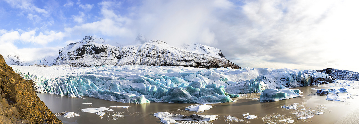 Gletscherblick Svínafellsjökull 