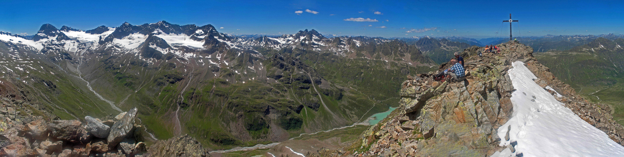 Gletscherblick vom Hohen Rad-Silvretta