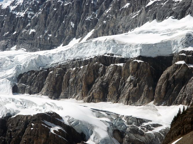 Gletschereis am Icefield Parkway