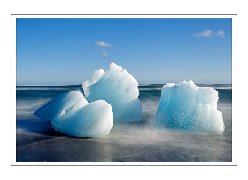 Gletschereis am Schwarzen Strand