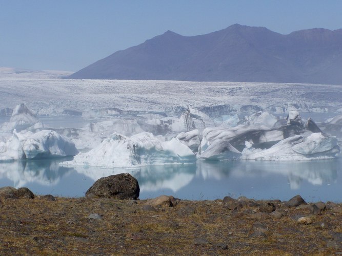 Gletscherlagune Jökulsarlon August 2004