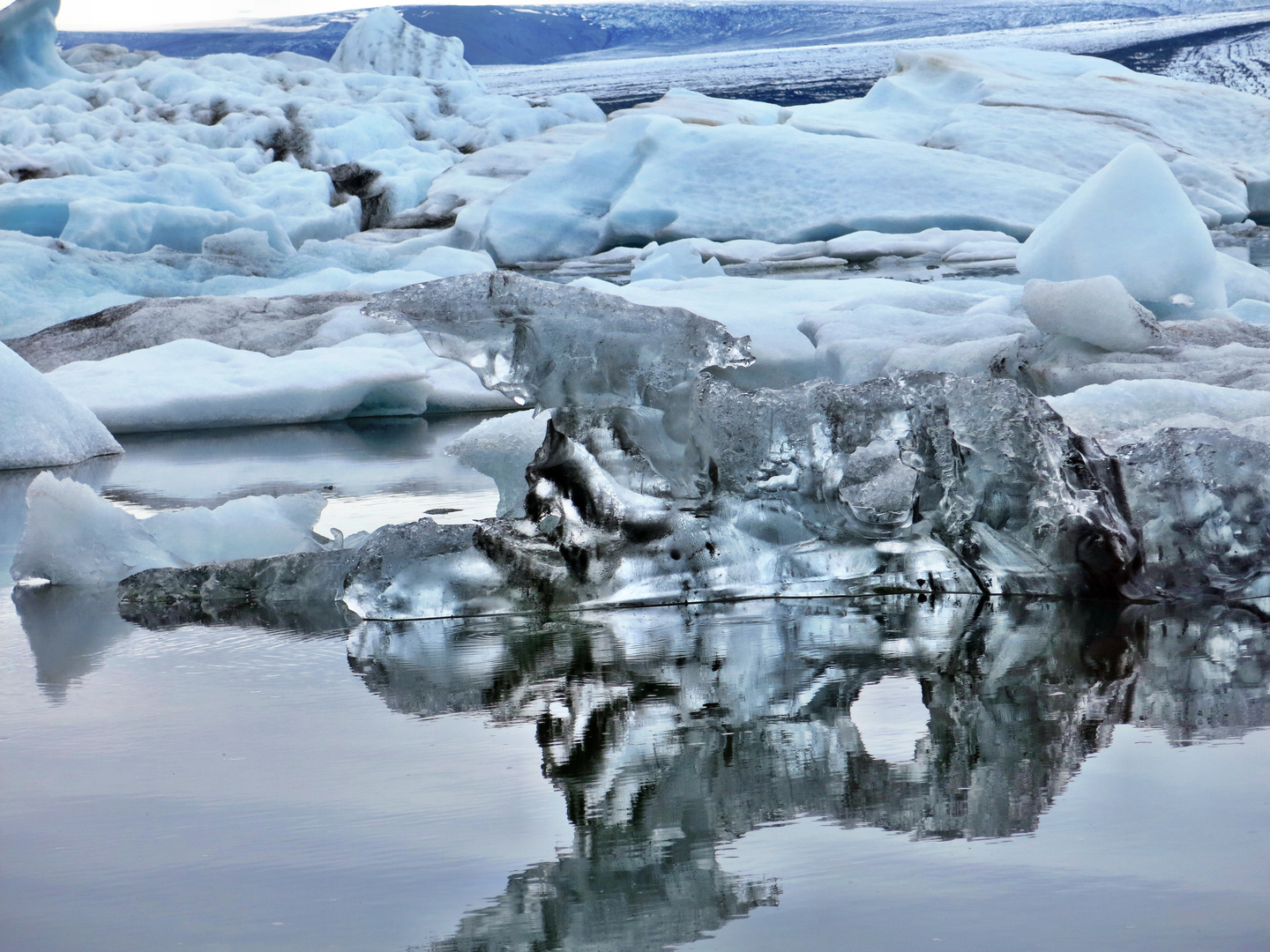 Gletscherlagune Jökulsarlon, Island   - 1 -