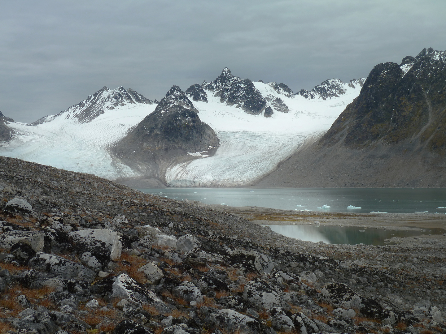 Gletscherlandschaft auf Spitzbergen