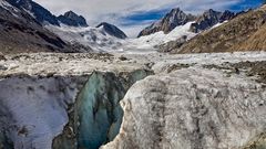 GLETSCHERMÜHLE am Oberaargletscher