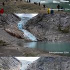 Gletscherrückzug am Briksdalsbreen