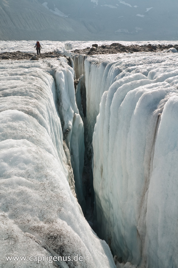 Gletscherspalte auf dem Aletschgletscher