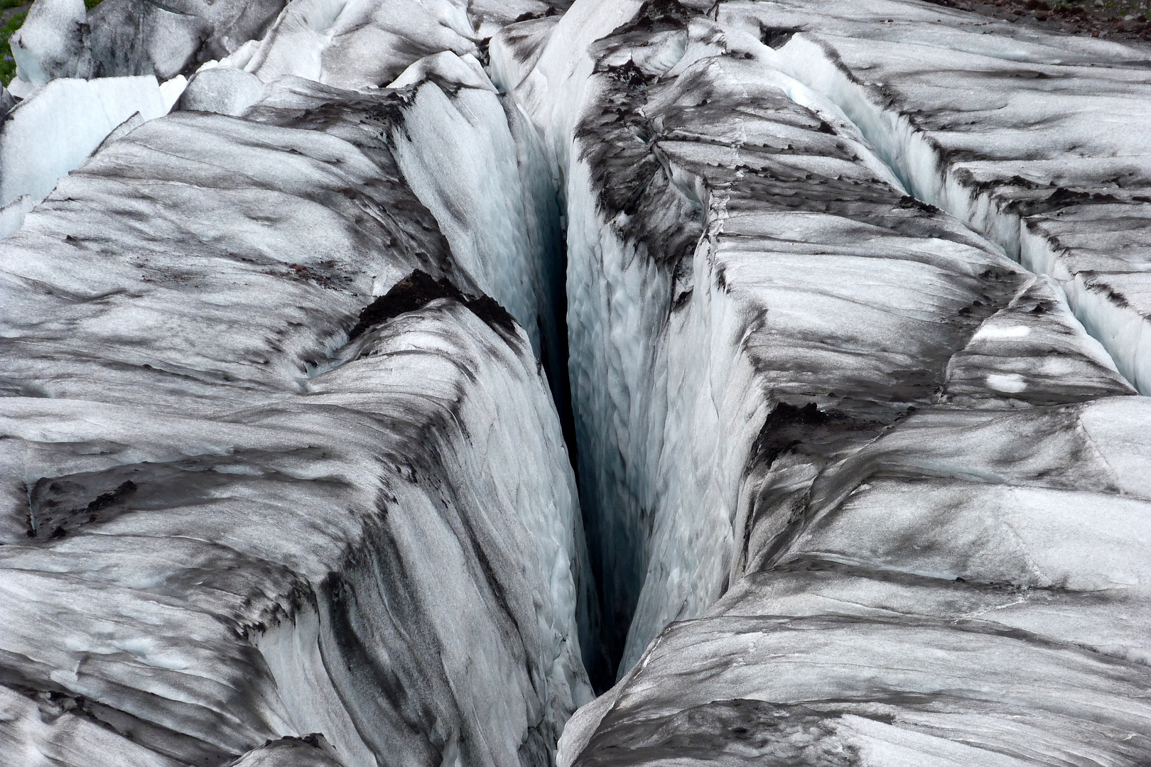 Gletscherspalte im Vatnajökull-Nationalpark