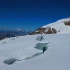 Gletscherspalten im Monte Rosa-Massiv