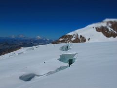 Gletscherspalten im Monte Rosa-Massiv