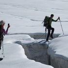 Gletscherspaltenüberquerung
