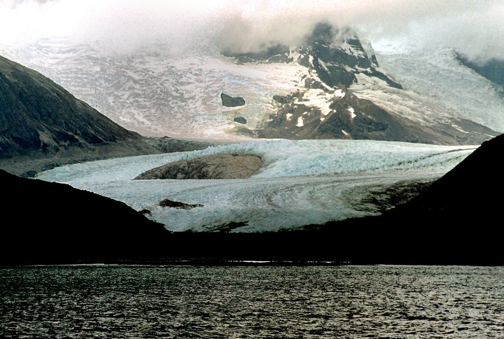 Gletscherzunge bis ans Meer