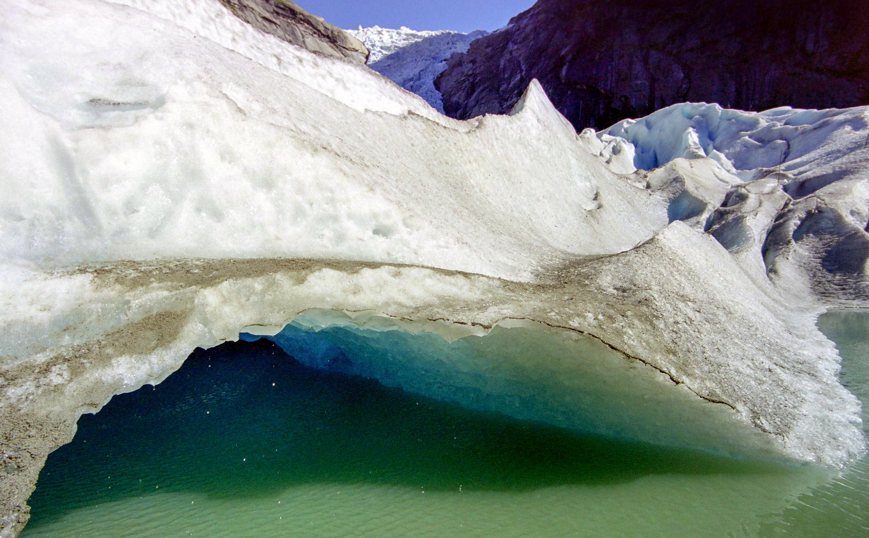 Gletscherzunge vom Briksdalsbreen 2003