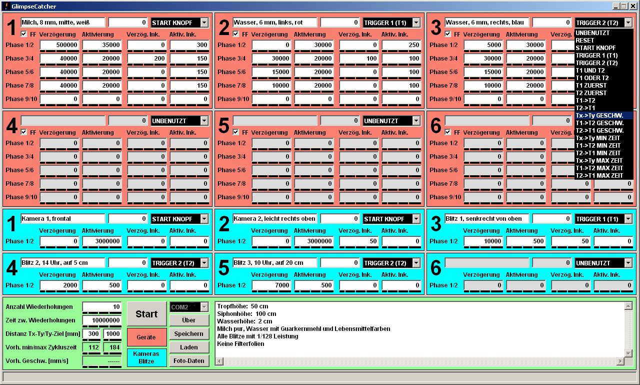 GlimpseCatcher GUI (Version 2.00)