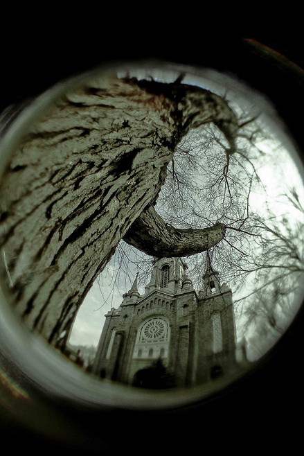 Église fisheye