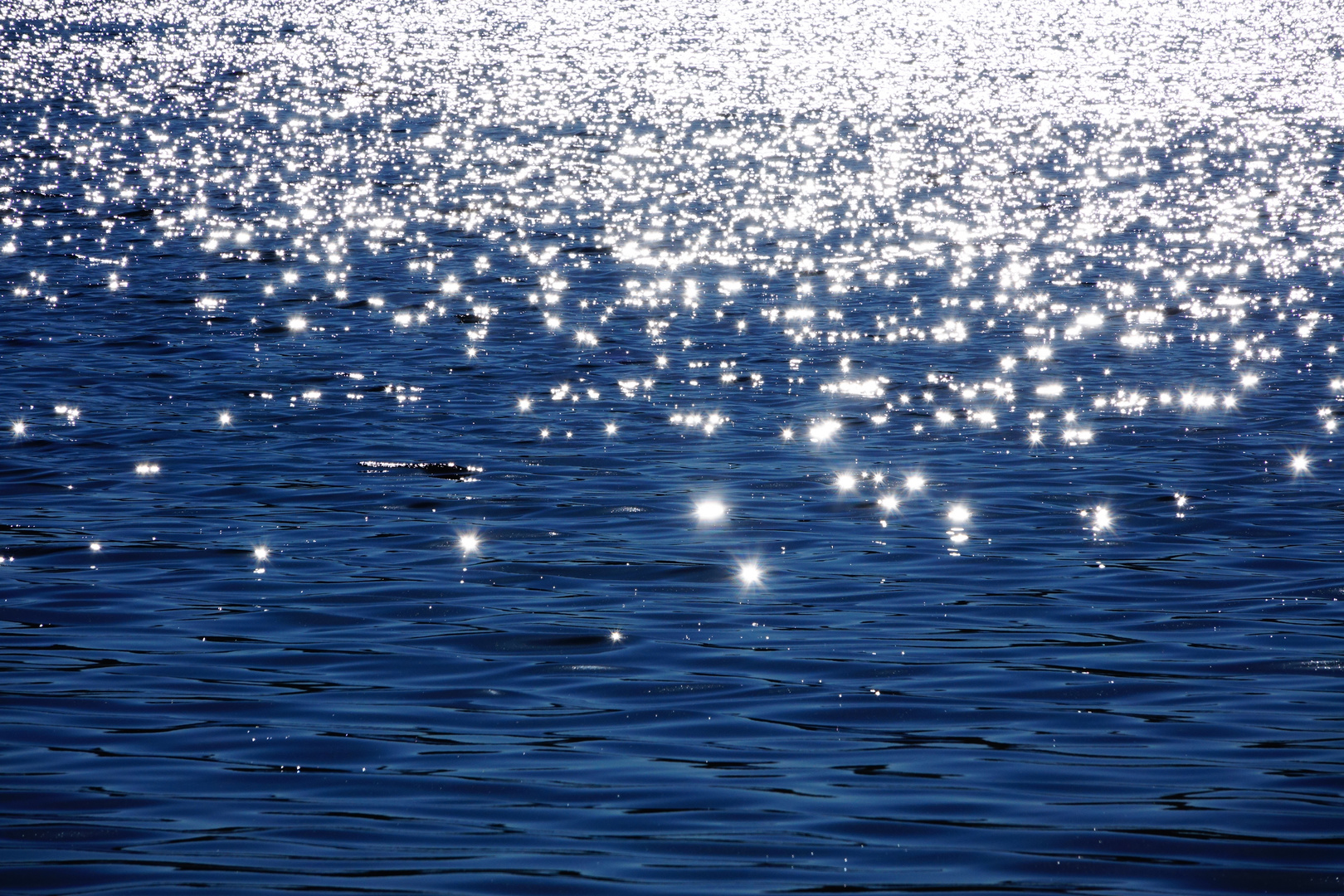 Glittering water