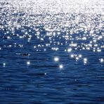 Glittering water