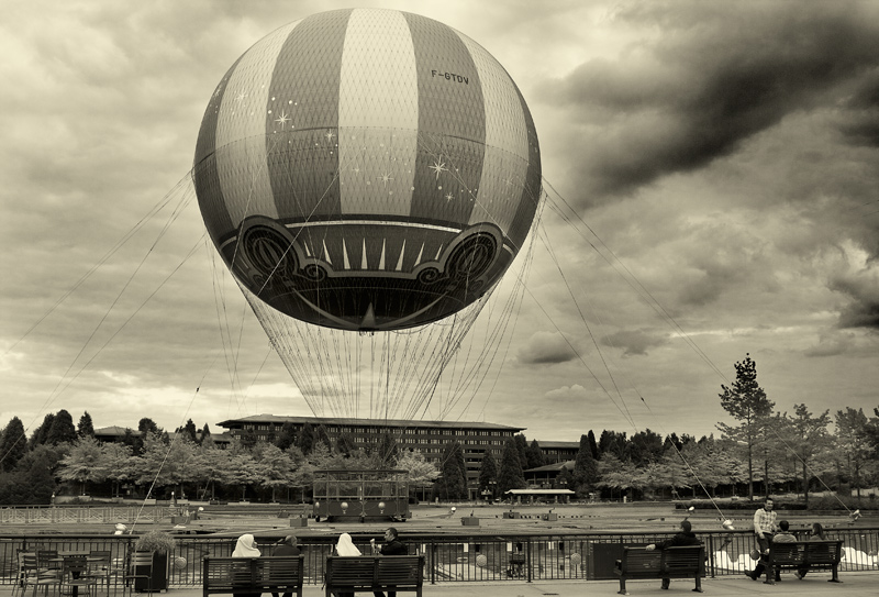 Globo Aerostatico Imagen & Foto | ciudades, blanco y negro ...