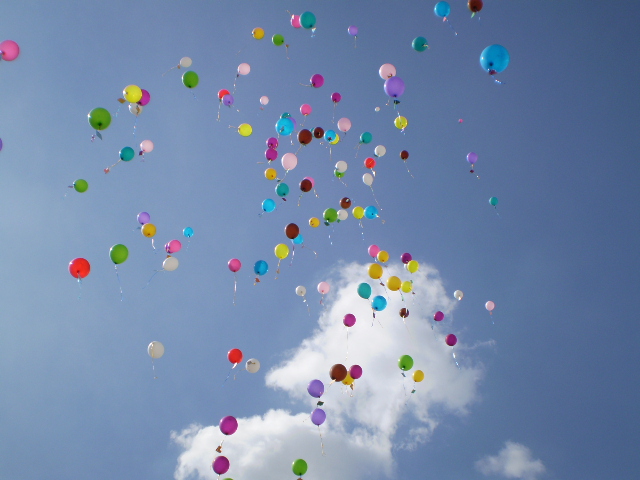 "Globos en el cielo"