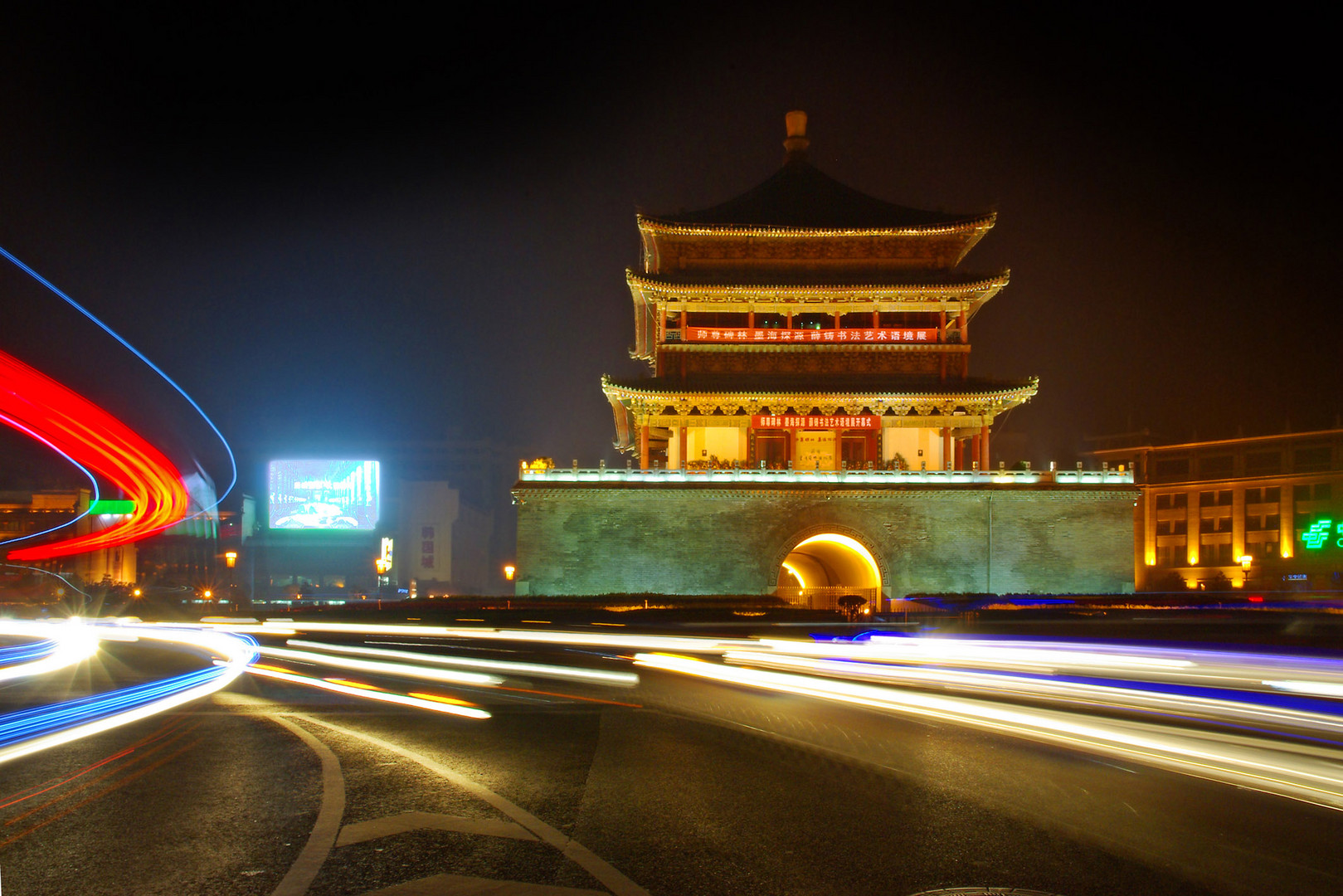 Glockenturm in Xi'an, China