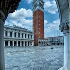 Glockenturm von San Marco in Venedig.